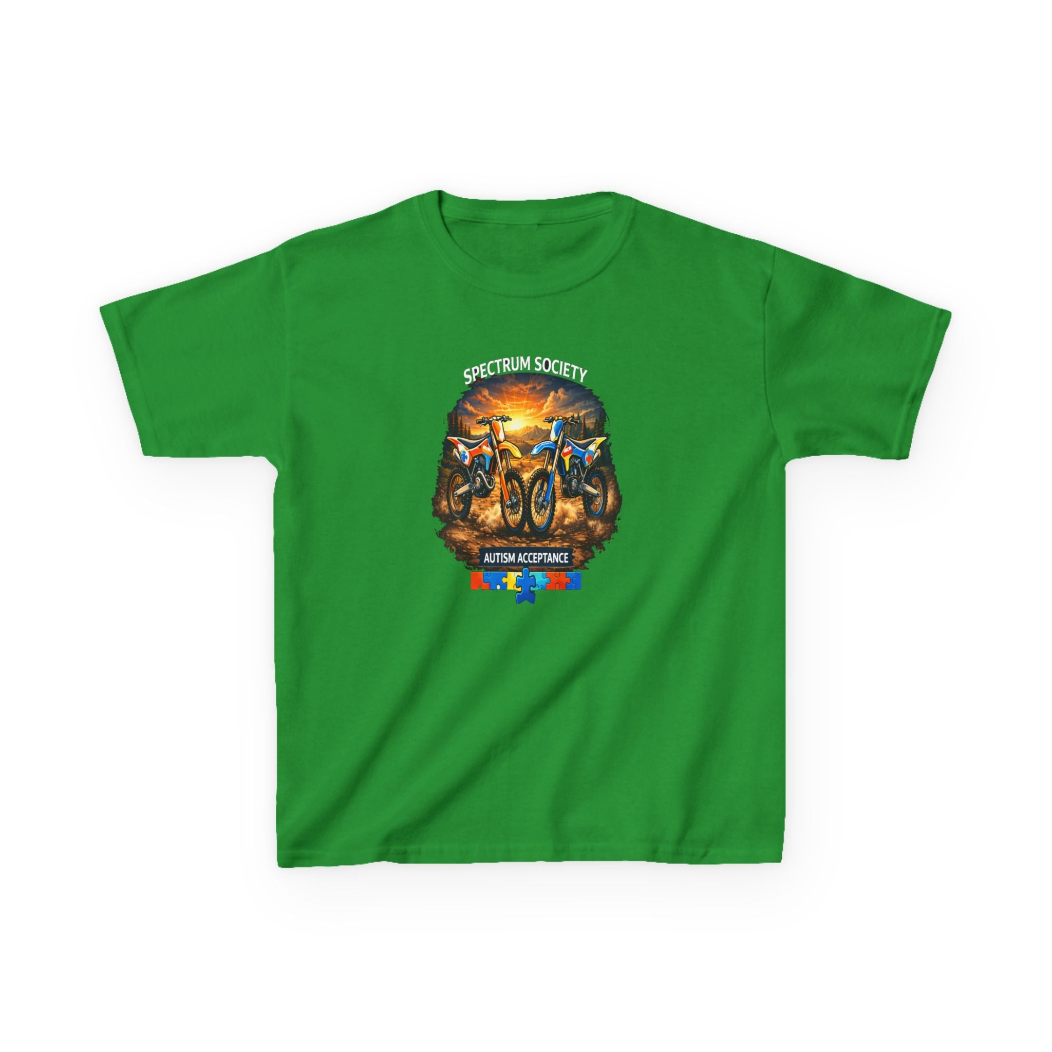 Kids Motorcycle Adventure Tee — "Born to Ride" Graphic Shirt