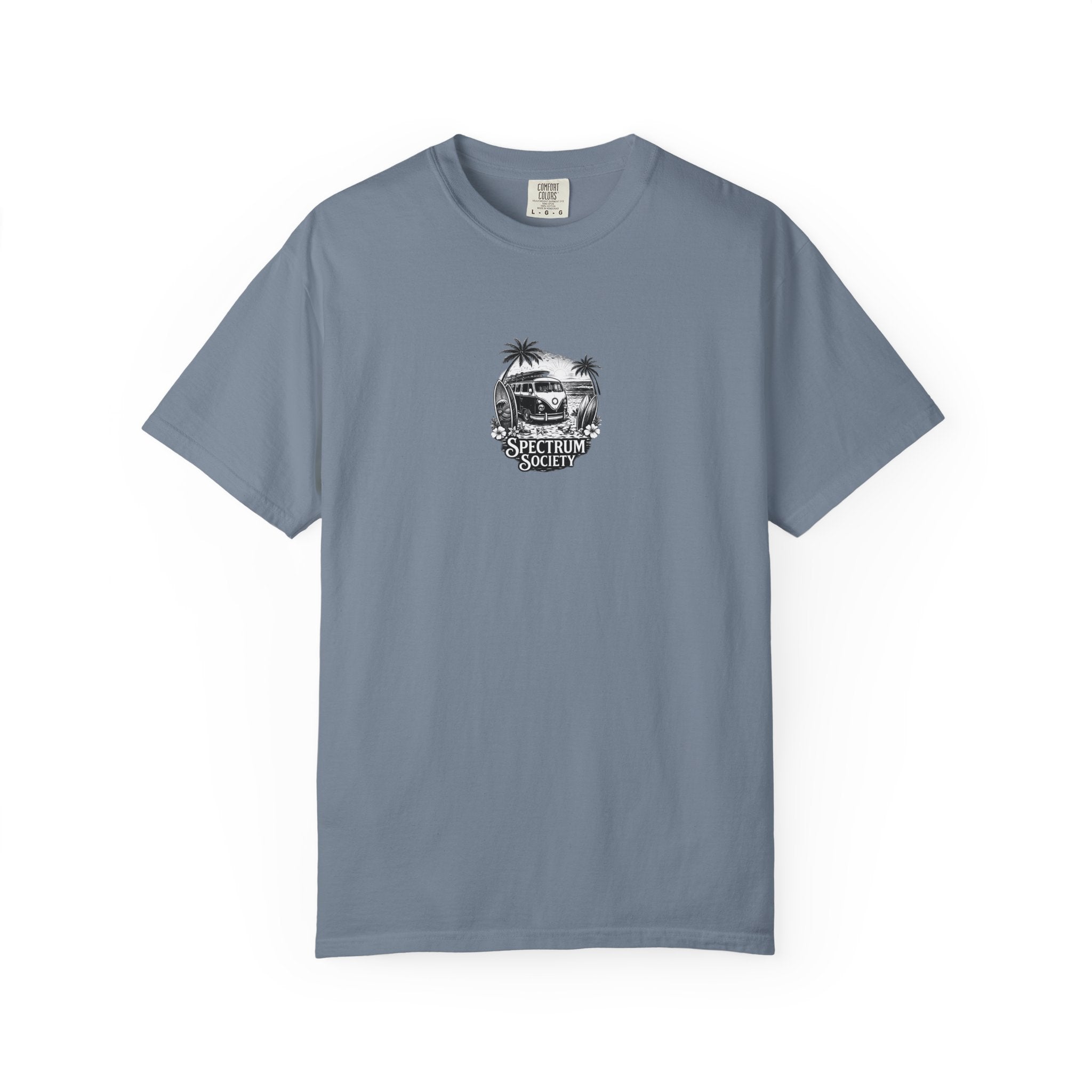 Surf Van Graphic T-Shirt — 'Spectrum Society' Beach Vintage Tee