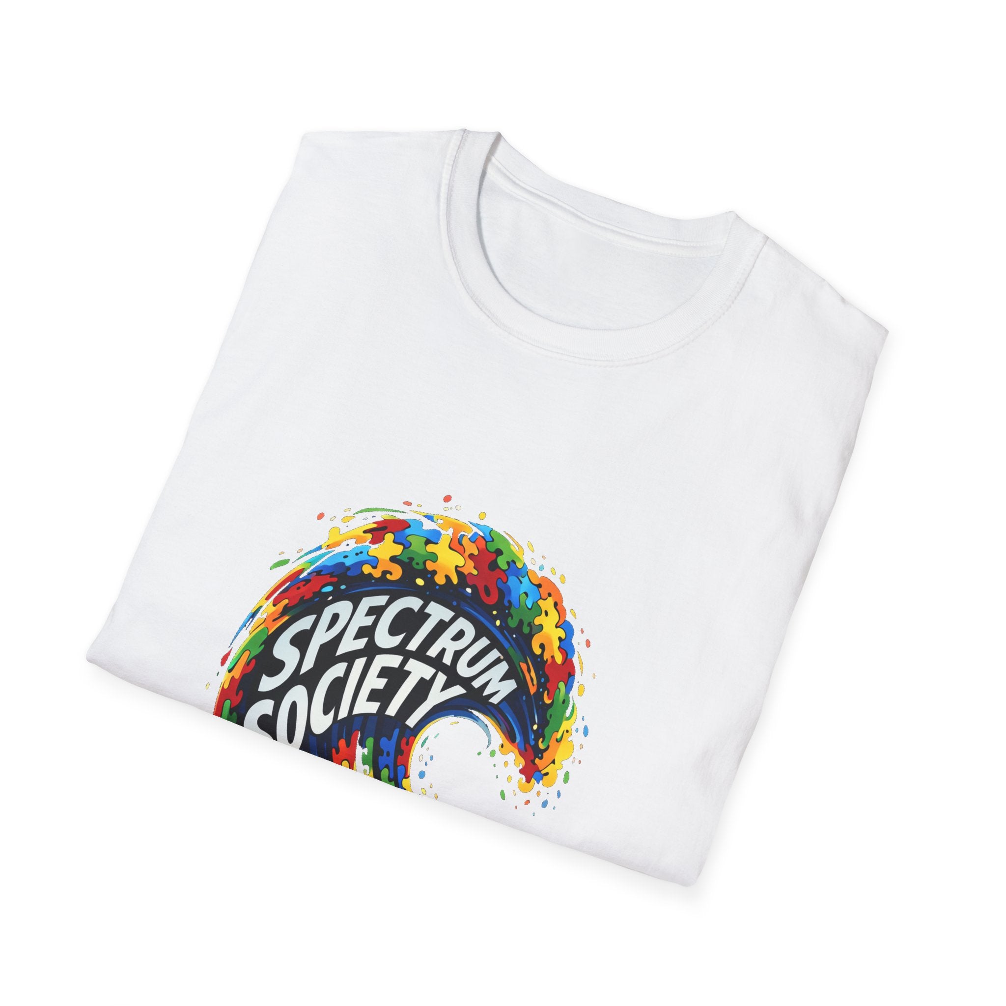 T-Shirt — Spectrum Society Autism Acceptance Colorful Wave