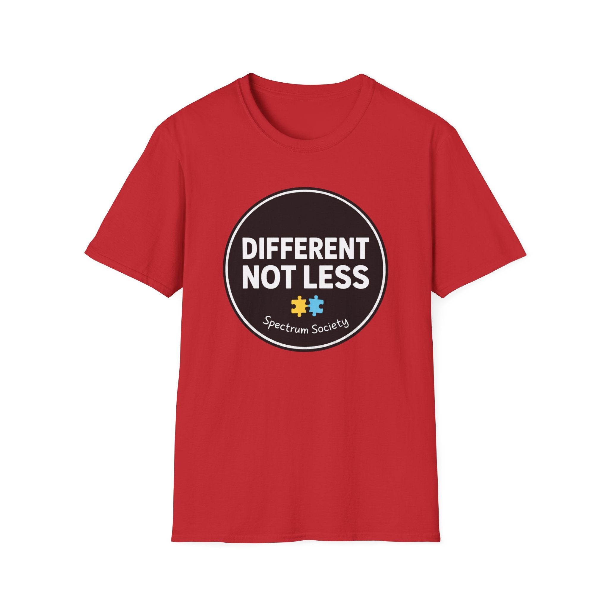 Different Not Less T-Shirt — Autism Awareness Puzzle Heart Tee