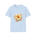 Plumeria Floral T-Shirt – Tropical Yellow Frangipani Tee
