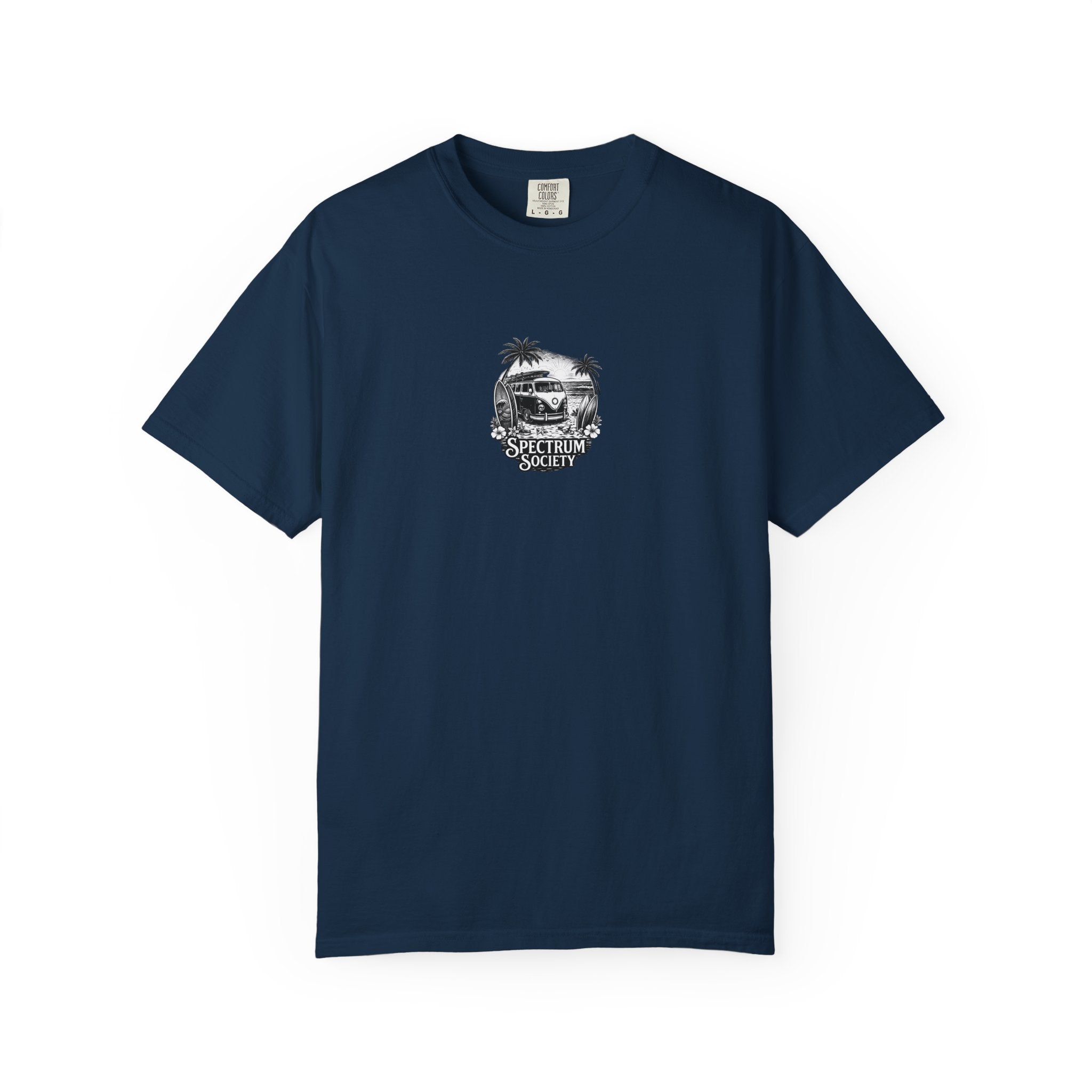 Surf Van Graphic T-Shirt — 'Spectrum Society' Beach Vintage Tee