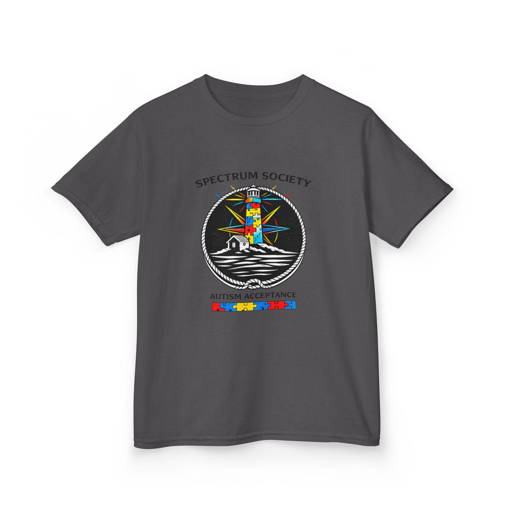 Kids T‑Shirt — Spectrum Society Autism Acceptance Lighthouse Design