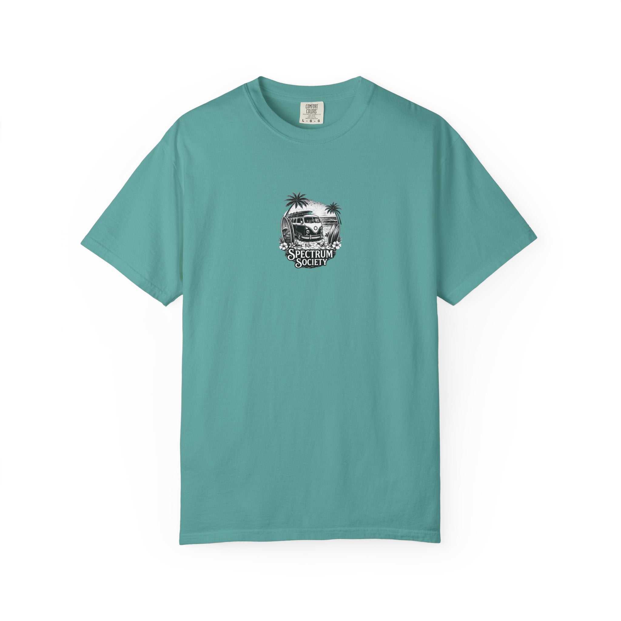 Surf Van Graphic T-Shirt — 'Spectrum Society' Beach Vintage Tee