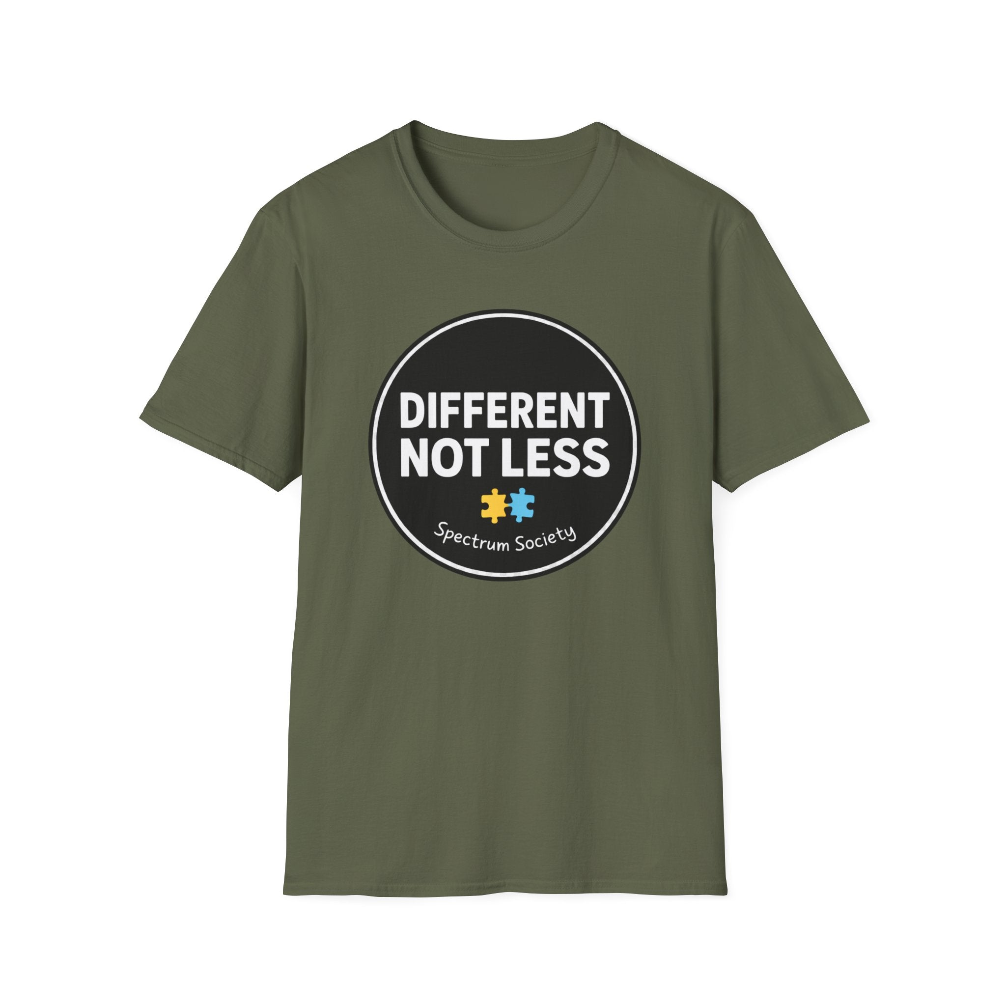 Different Not Less T-Shirt — Autism Awareness Puzzle Heart Tee