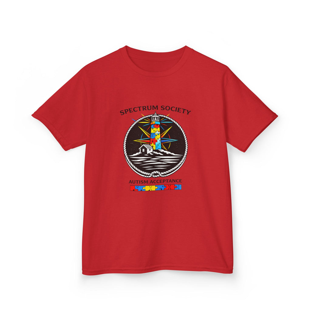 Kids T‑Shirt — Spectrum Society Autism Acceptance Lighthouse Design