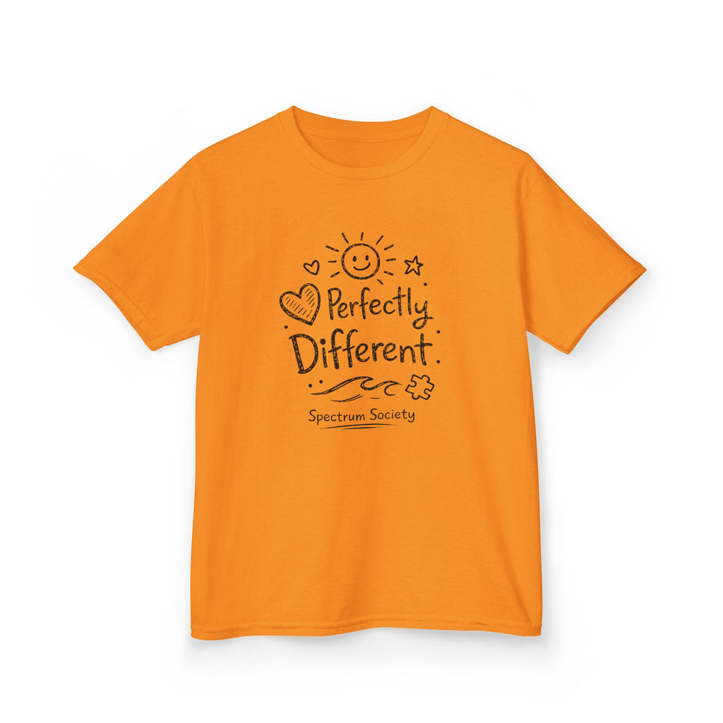 Kids T-Shirt – "Perfectly Different" Spectrum Society Autism Awareness Tee