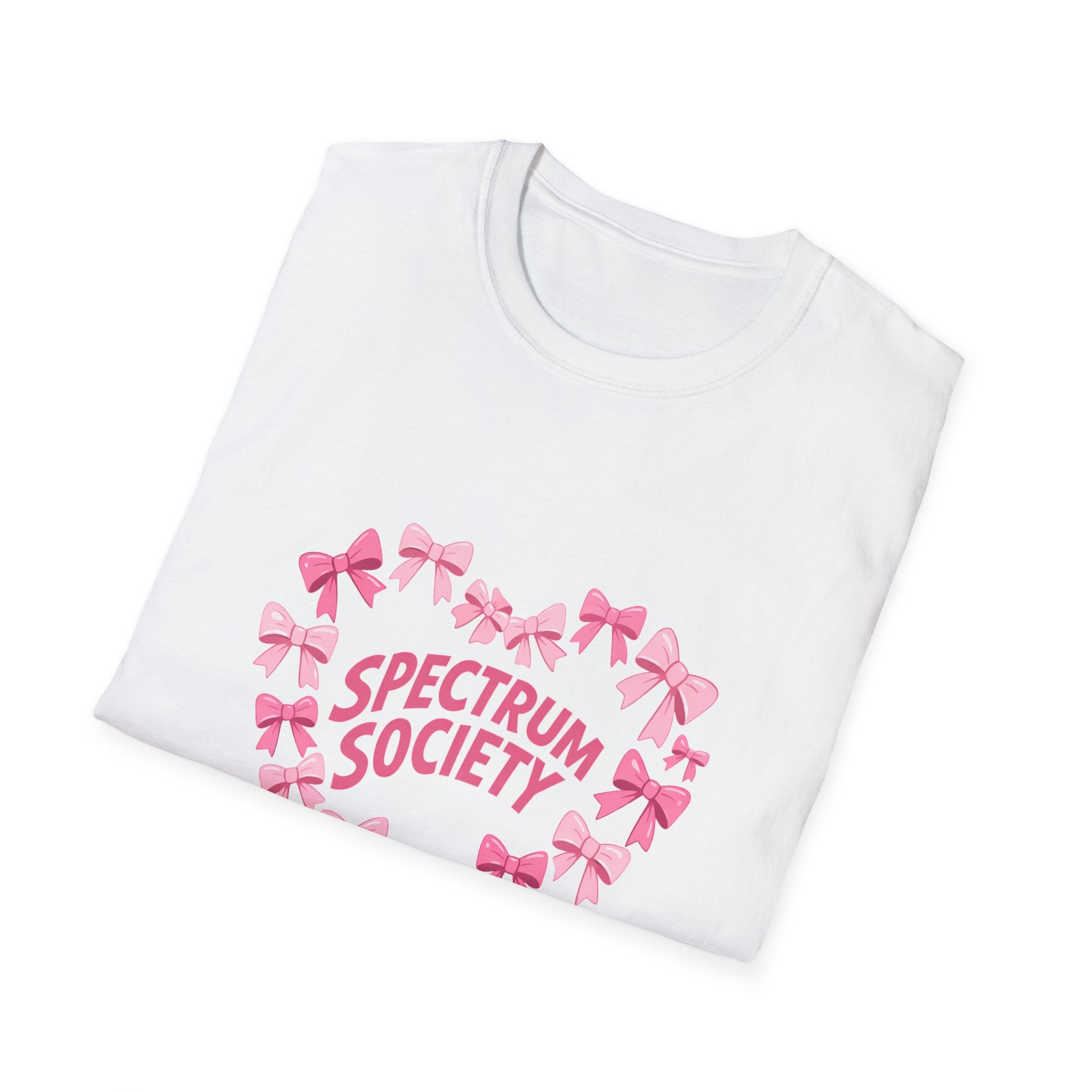 T-Shirt — Spectrum Society Pink Heart "Autism Acceptance"