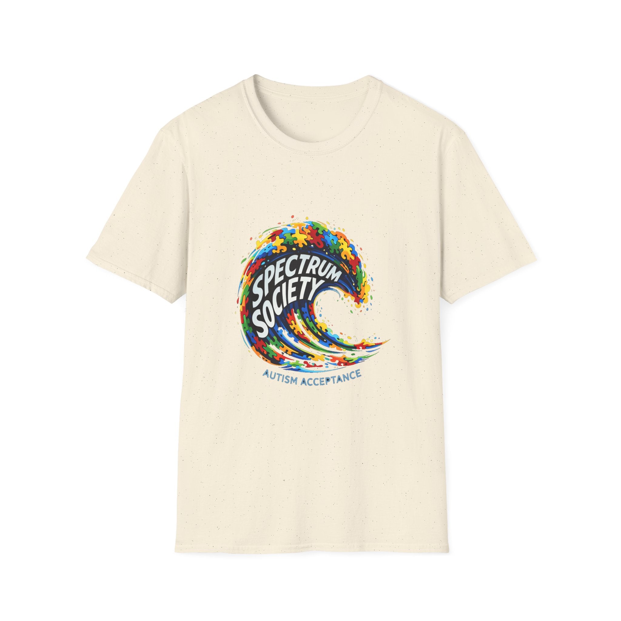 T-Shirt — Spectrum Society Autism Acceptance Colorful Wave