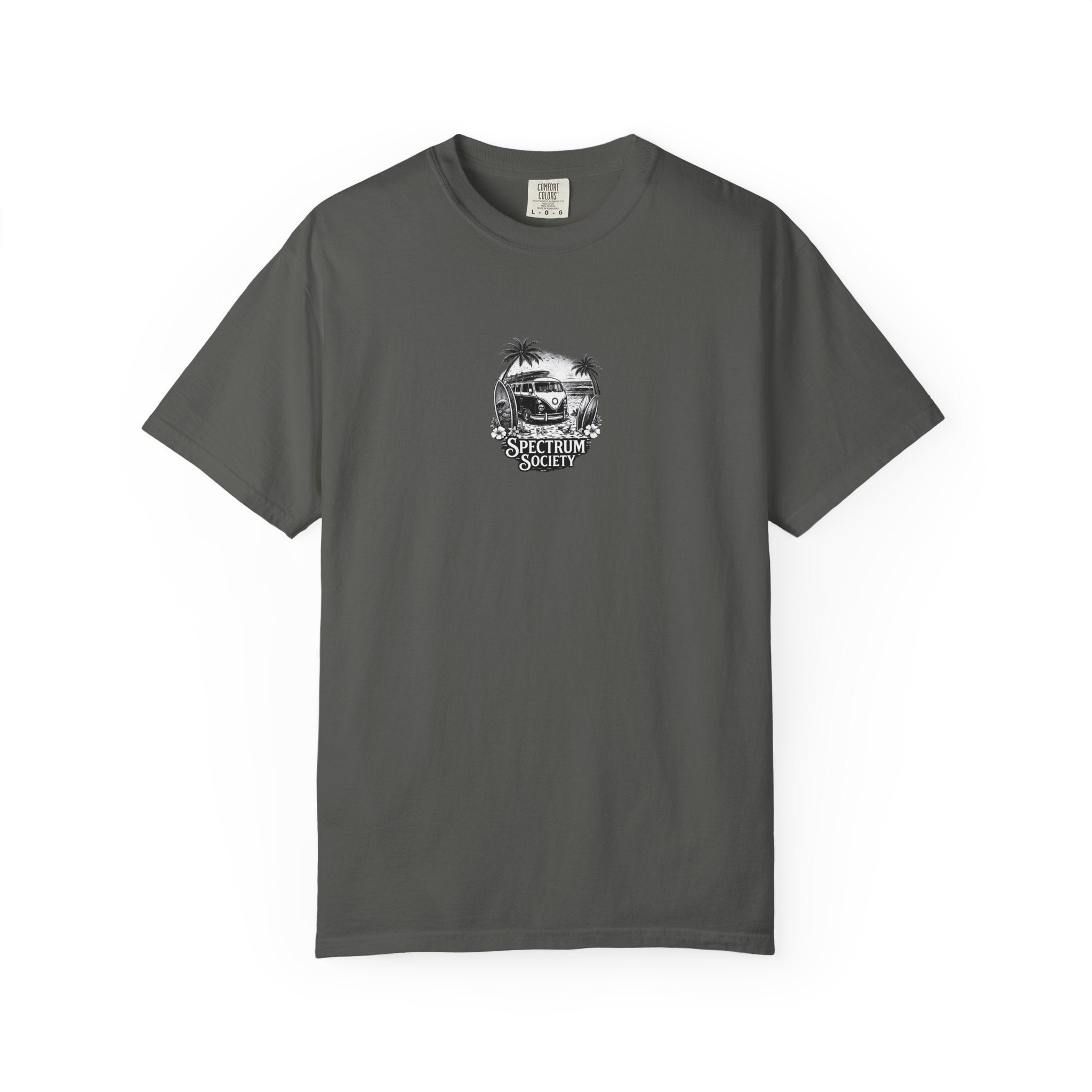 Surf Van Graphic T-Shirt — 'Spectrum Society' Beach Vintage Tee