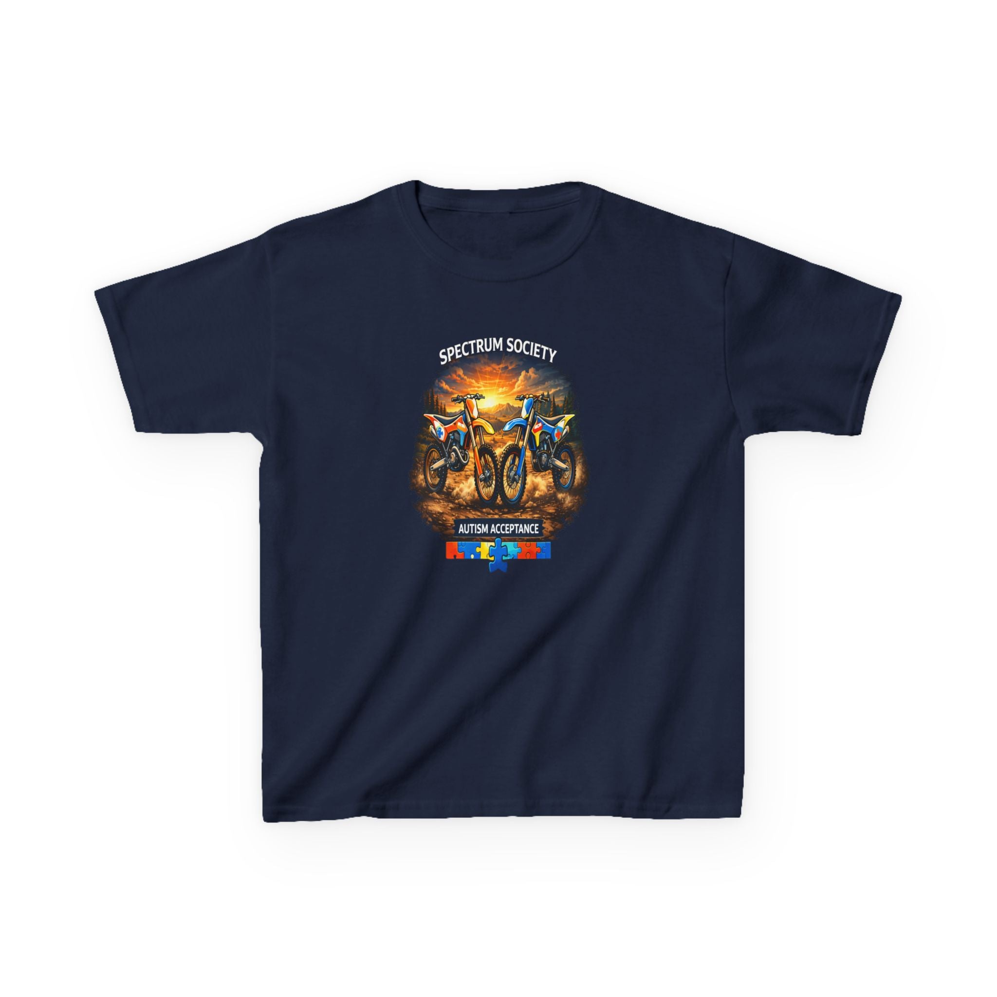 Kids Motorcycle Adventure Tee — "Born to Ride" Graphic Shirt