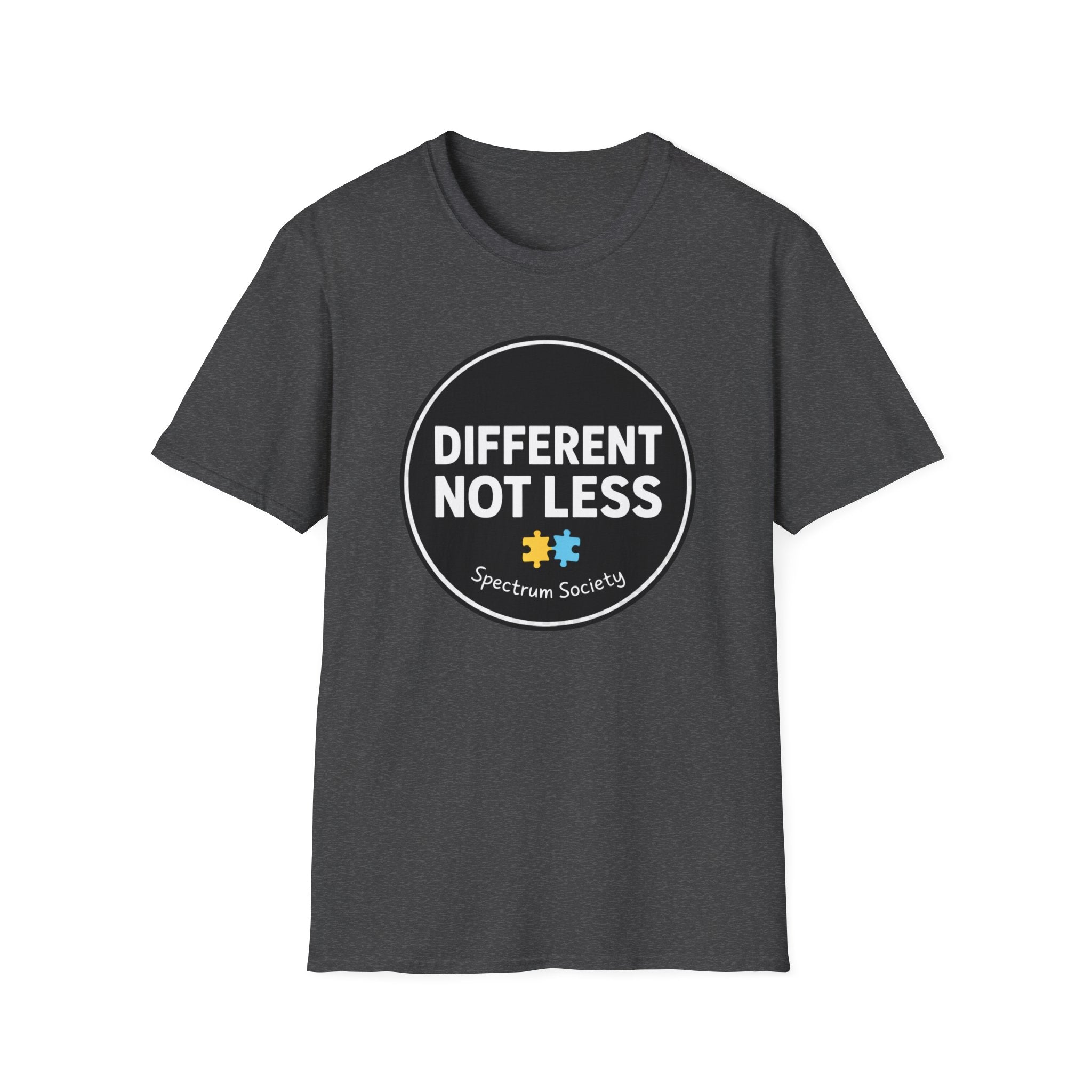 Different Not Less T-Shirt — Autism Awareness Puzzle Heart Tee