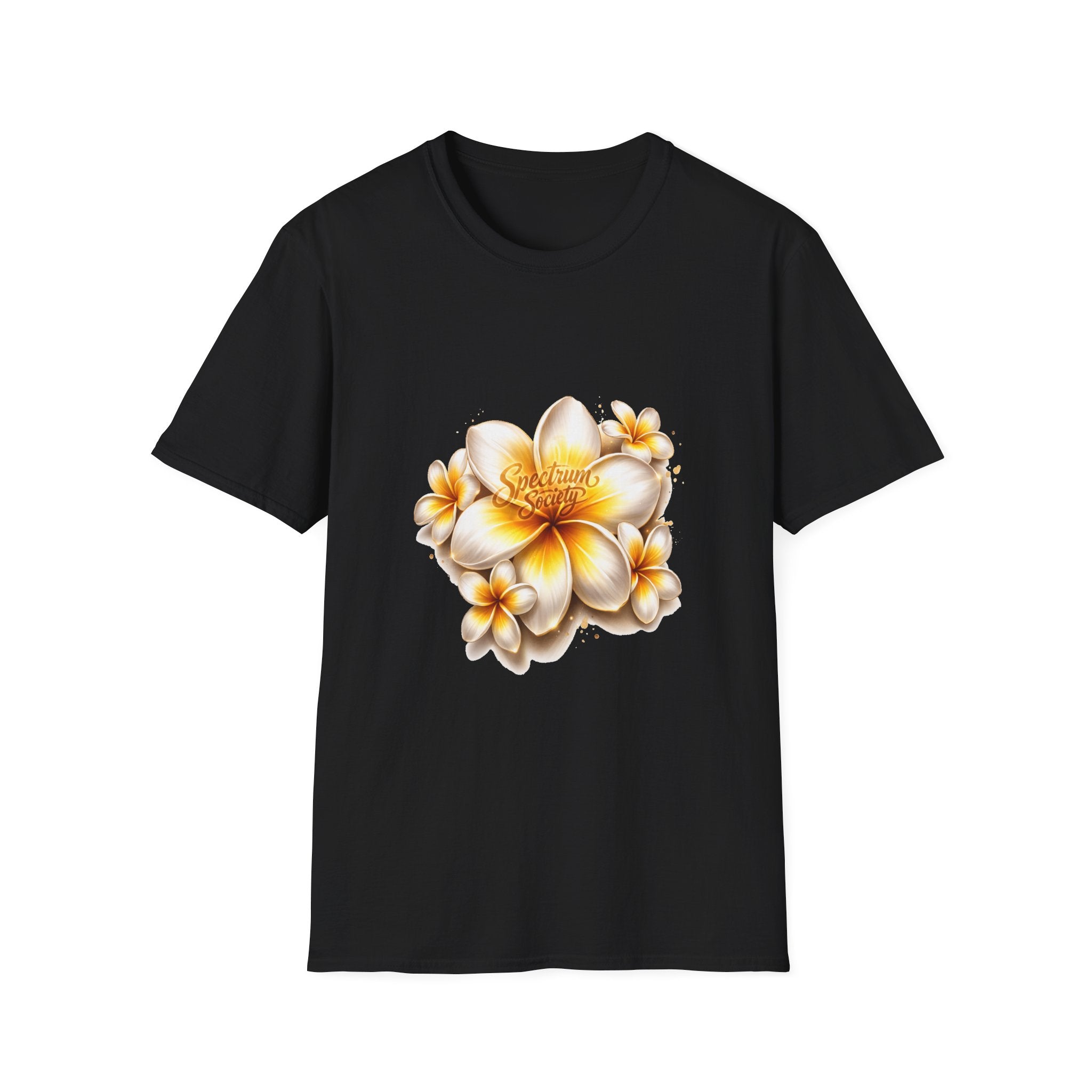 Plumeria Floral T-Shirt – Tropical Yellow Frangipani Tee