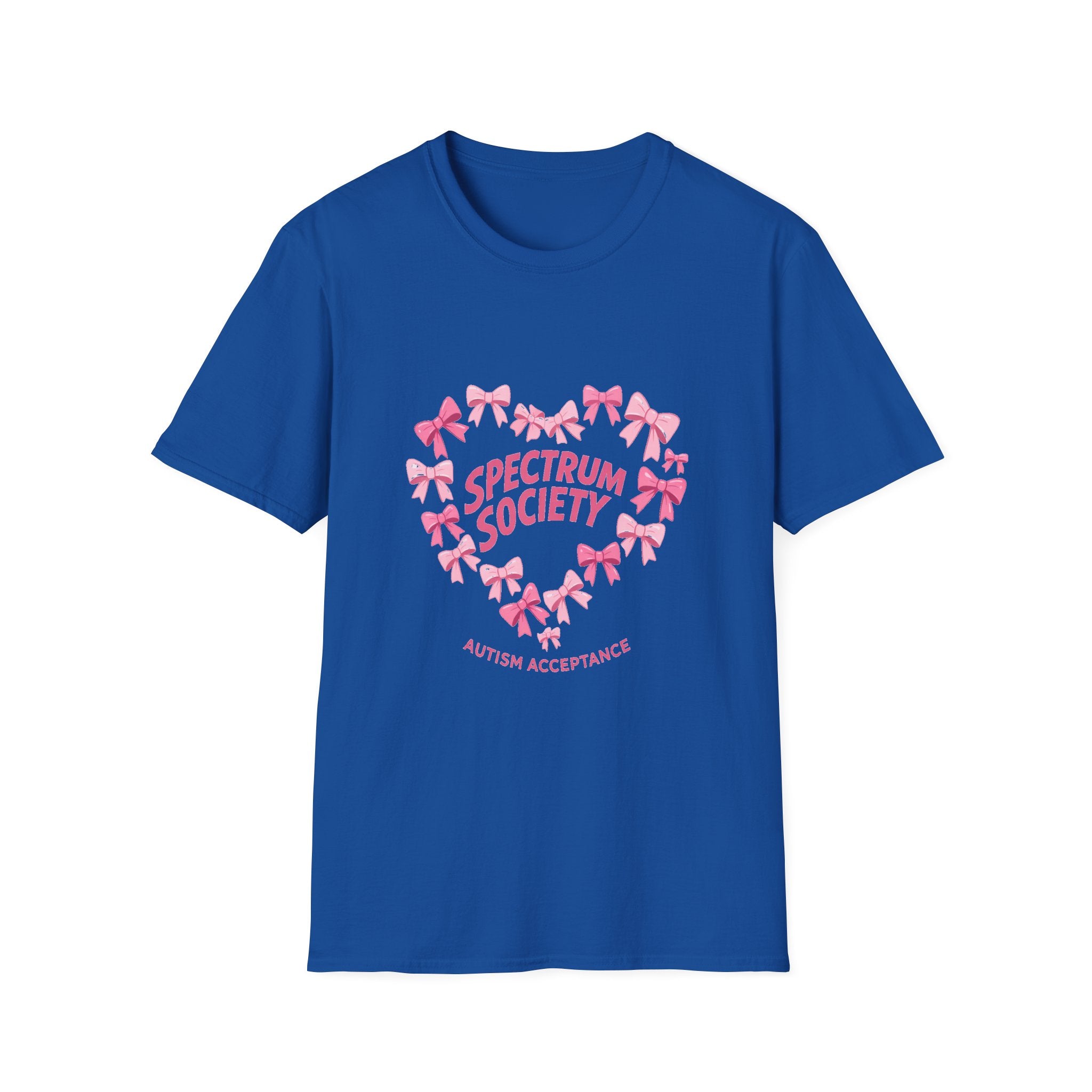 T-Shirt — Spectrum Society Pink Heart "Autism Acceptance"
