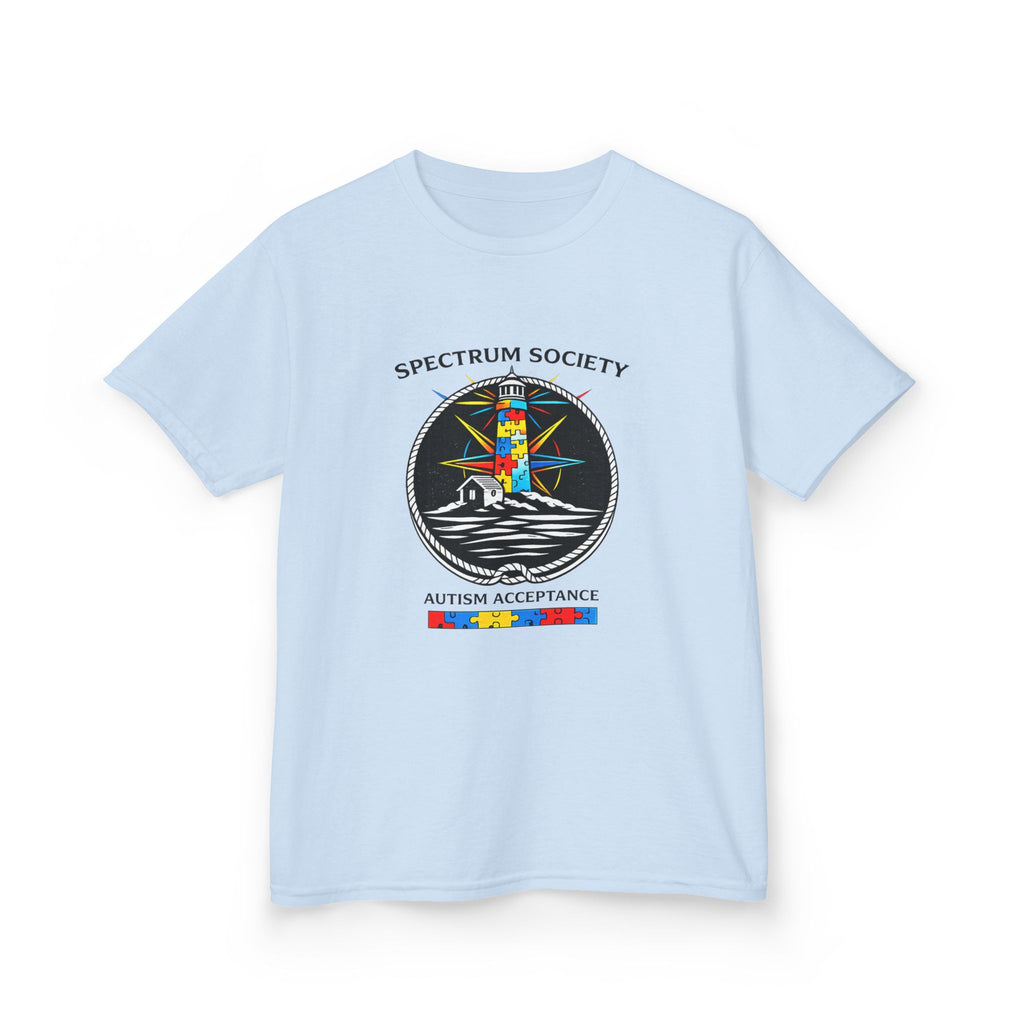 Kids T‑Shirt — Spectrum Society Autism Acceptance Lighthouse Design