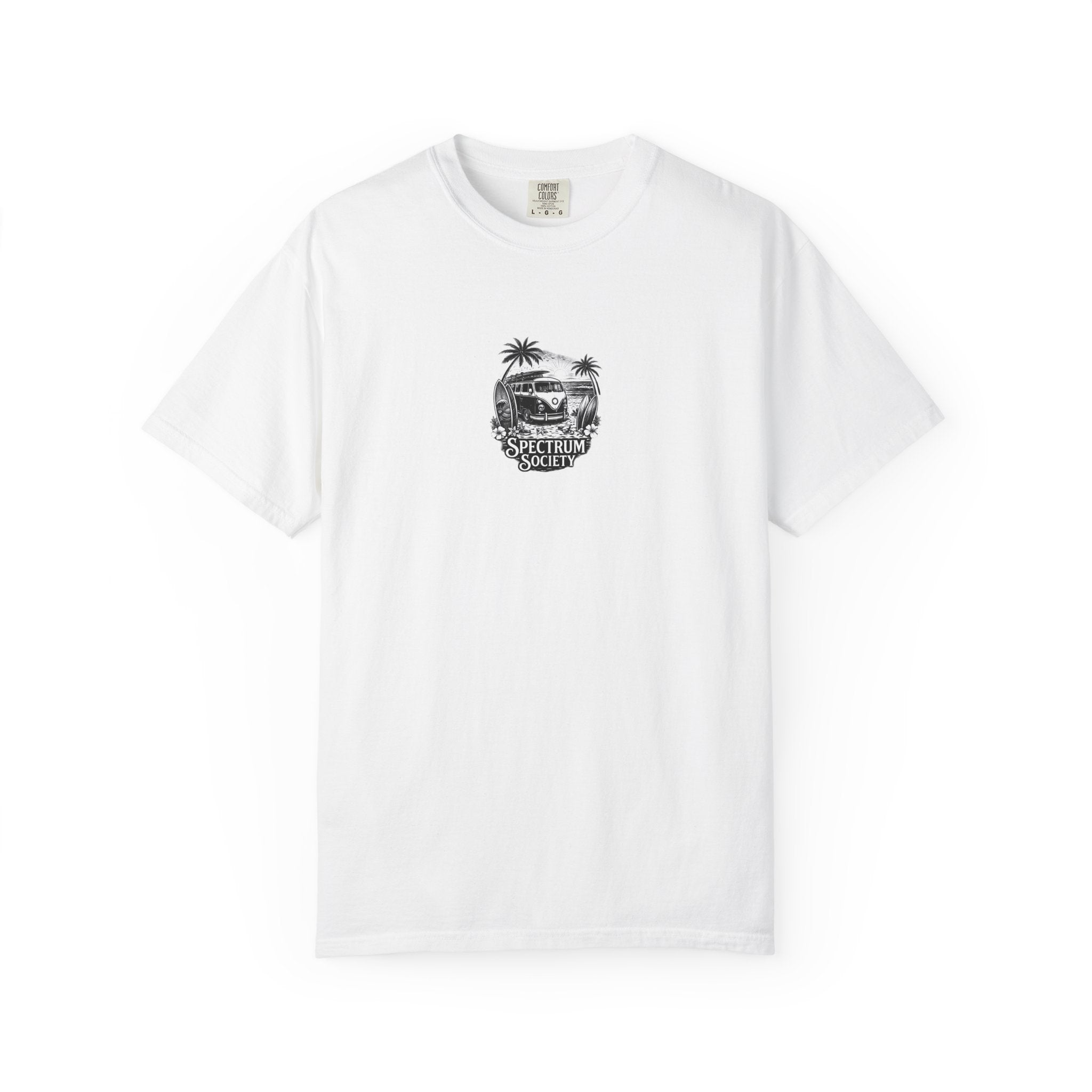 Surf Van Graphic T-Shirt — 'Spectrum Society' Beach Vintage Tee